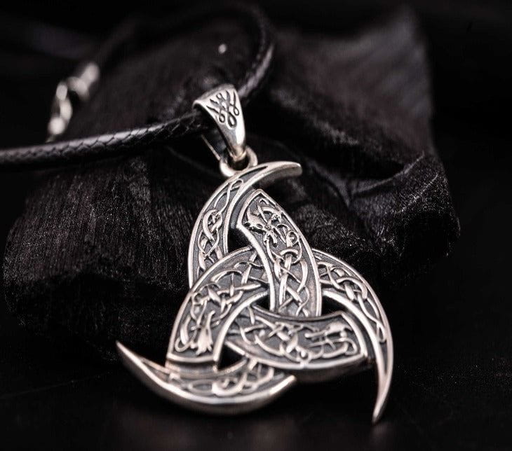 Odin Horn Pendant Sterling Silver Unique Jewelry-1