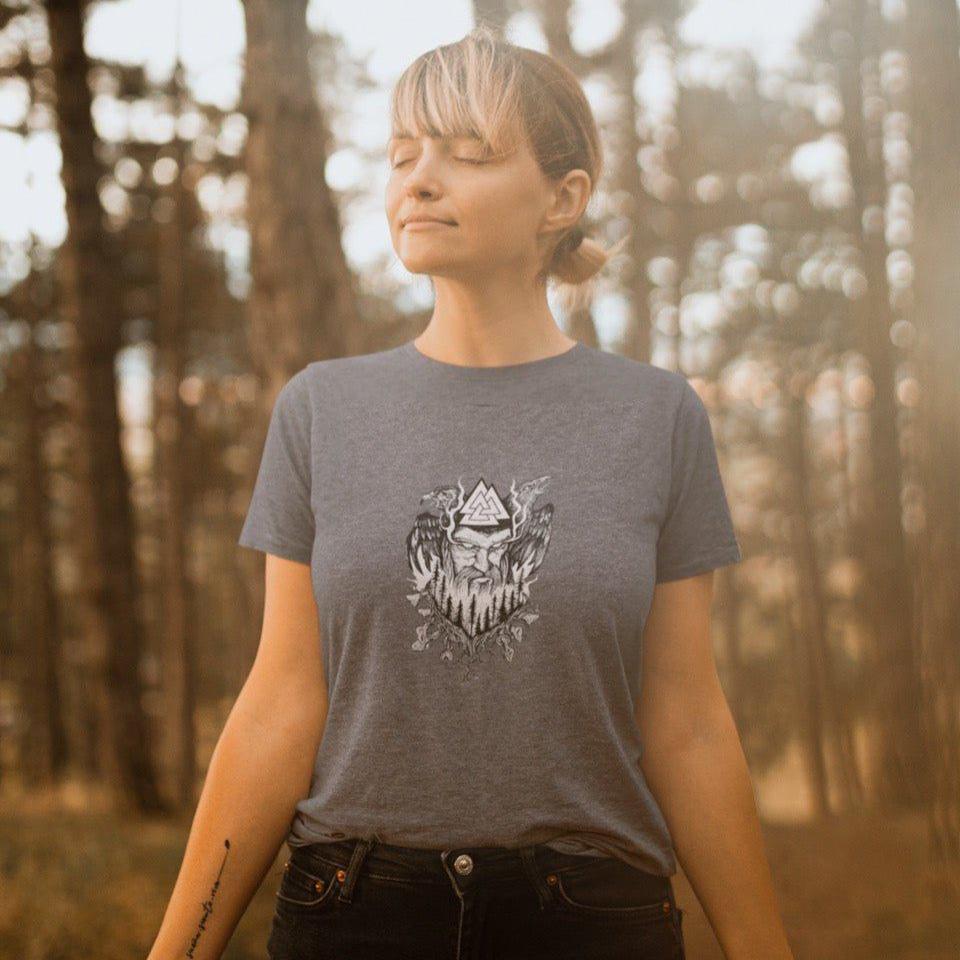 Odin Hugin and Munin Valknut Viking Shirt