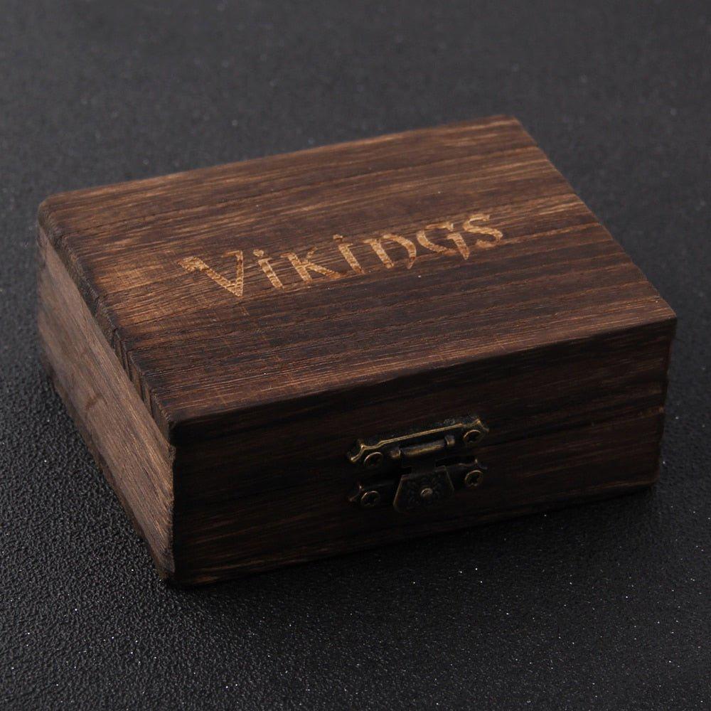 Odins Prayer Midgard Serpent Futhark Rune Viking Ring Box