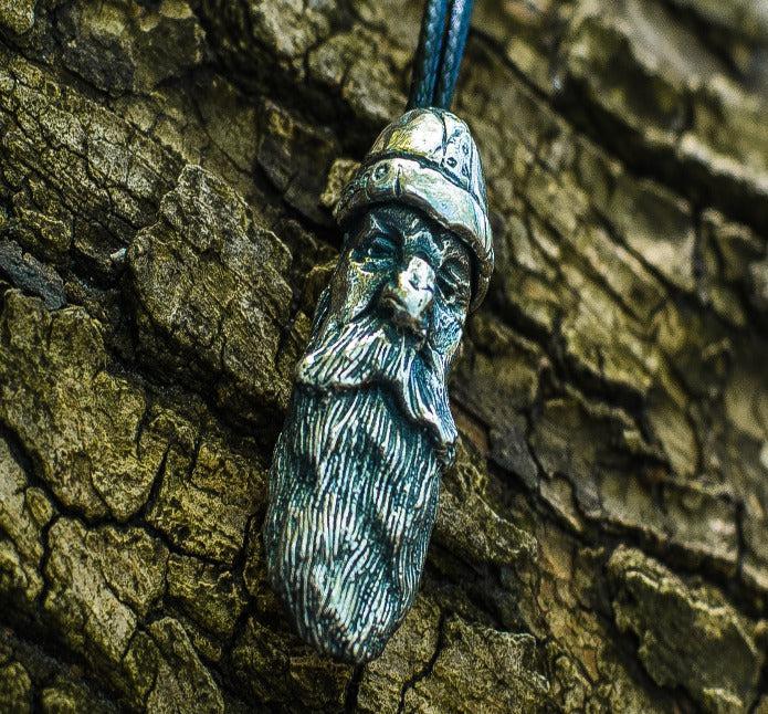 Old Viking Bronze Handmade Norse Pendant-1