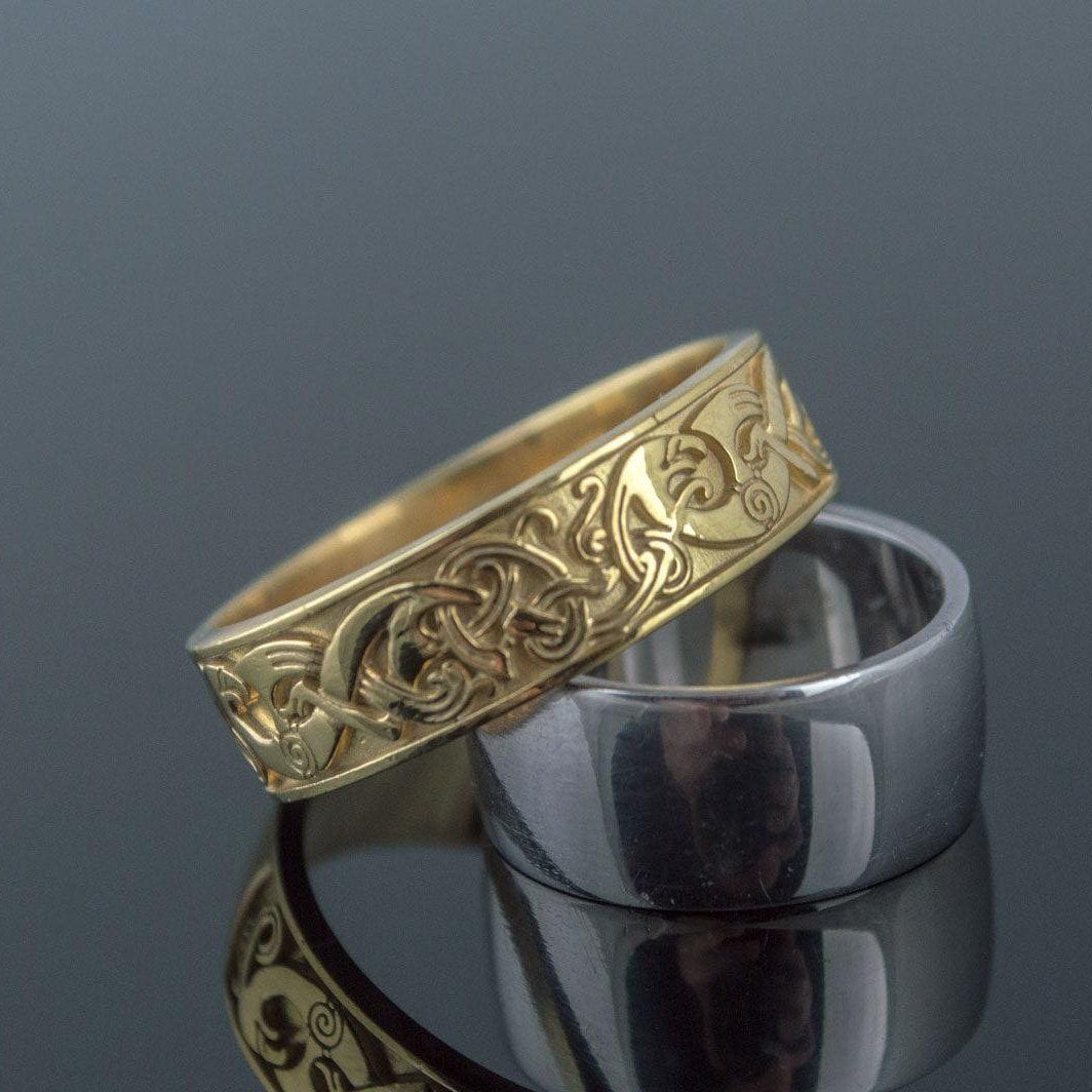 Ornament Ring Gold Handcrafted Jewelry-6