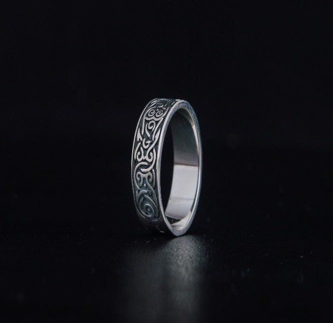 Ornament Style Ring Sterling Silver Handmade Jewelry-2