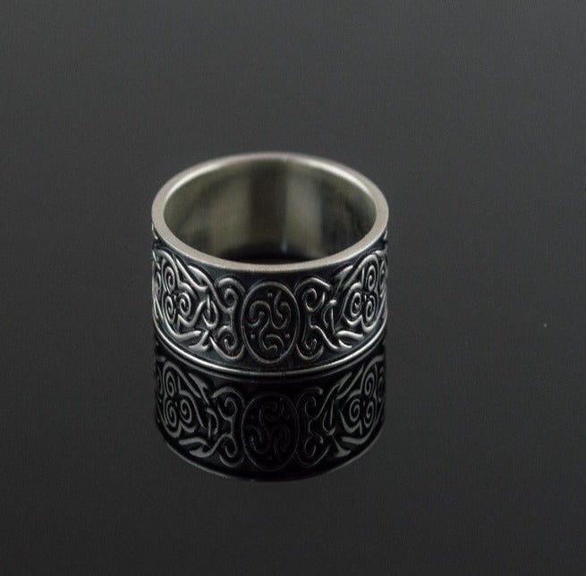 Ornament Style Ring Sterling Silver Handmade Jewelry-6