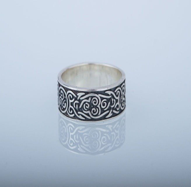 Ornament Style Ring Sterling Silver Handmade Jewelry-7