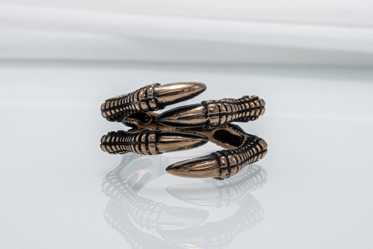 Paw with Claw Bronze Animal Ring-1