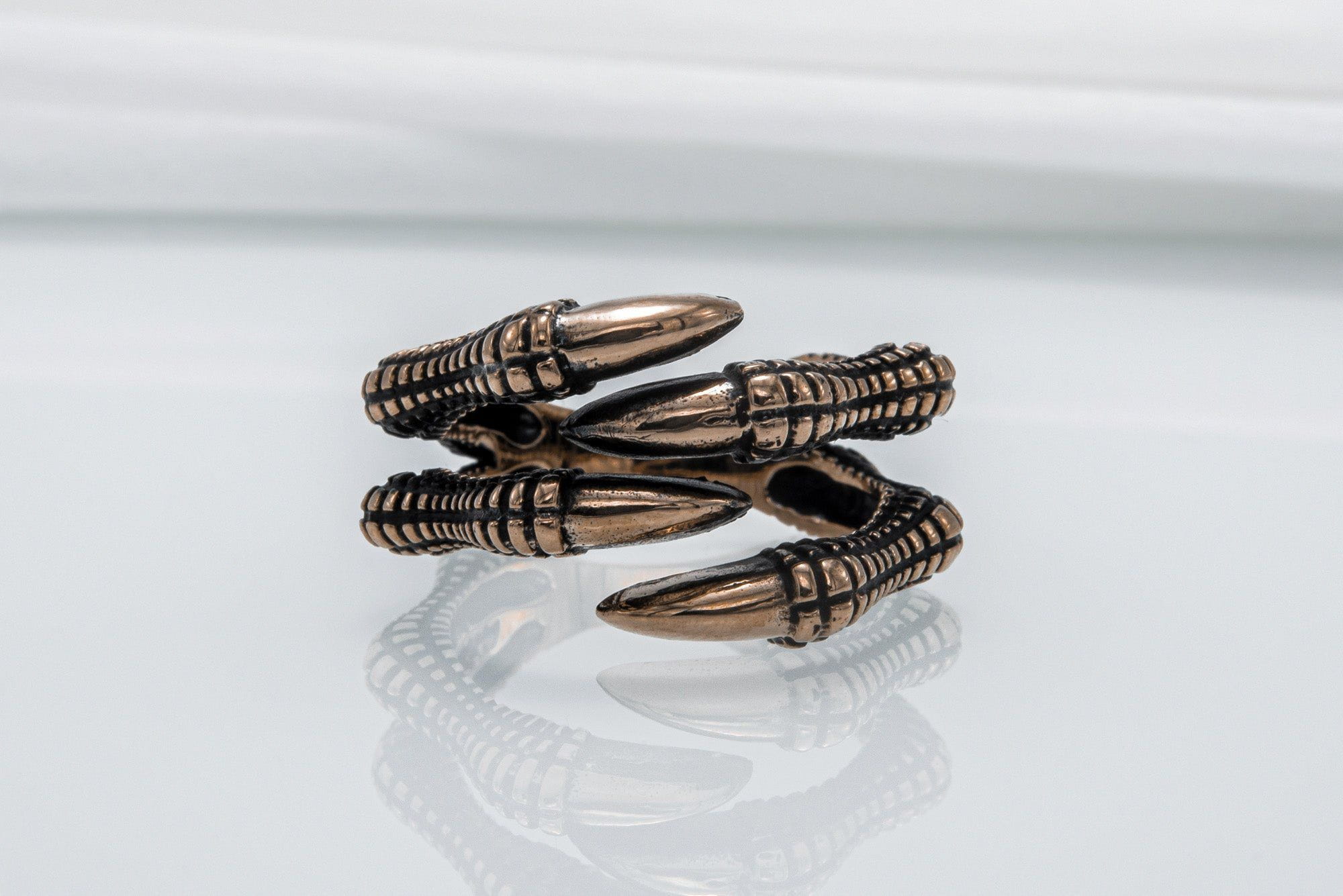 Paw with Claw Bronze Animal Ring-1