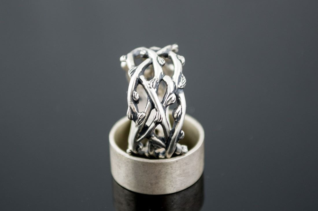 Plexus Branches Ring Sterling Silver Norse Jewelry-3