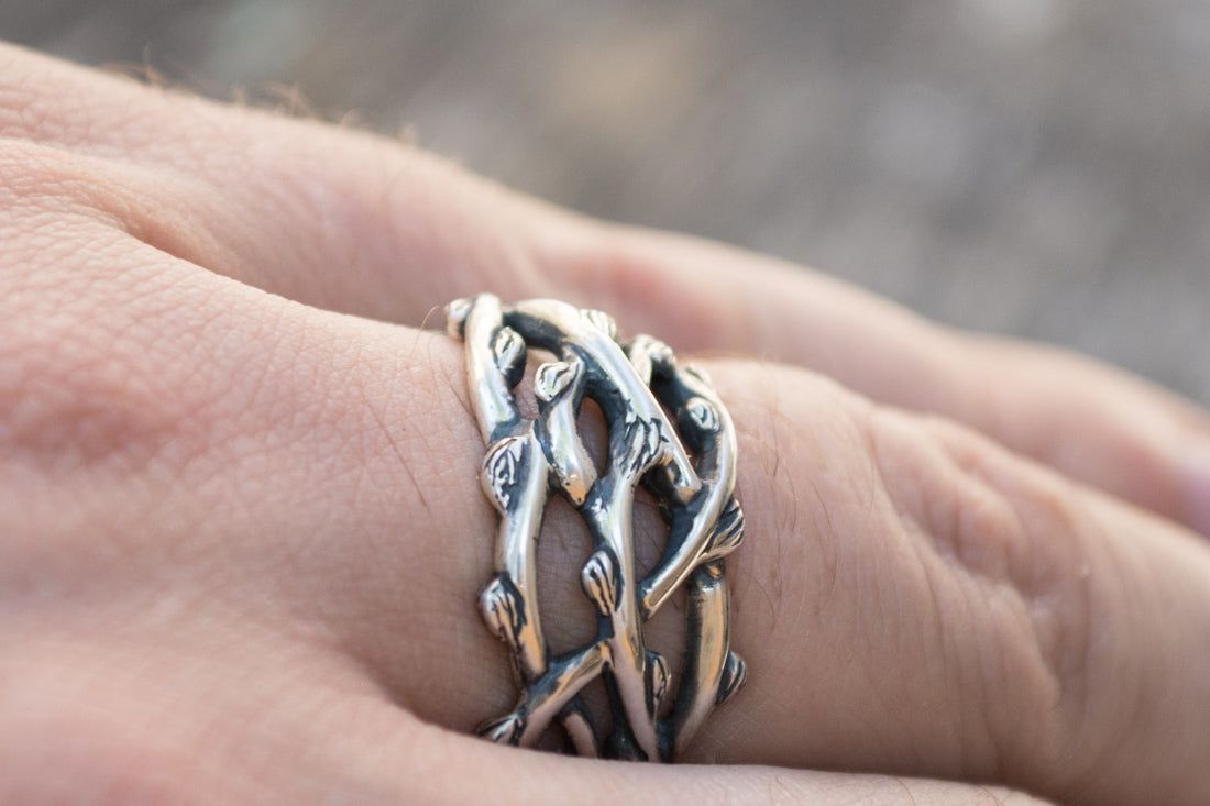 Plexus Branches Ring Sterling Silver Norse Jewelry-6