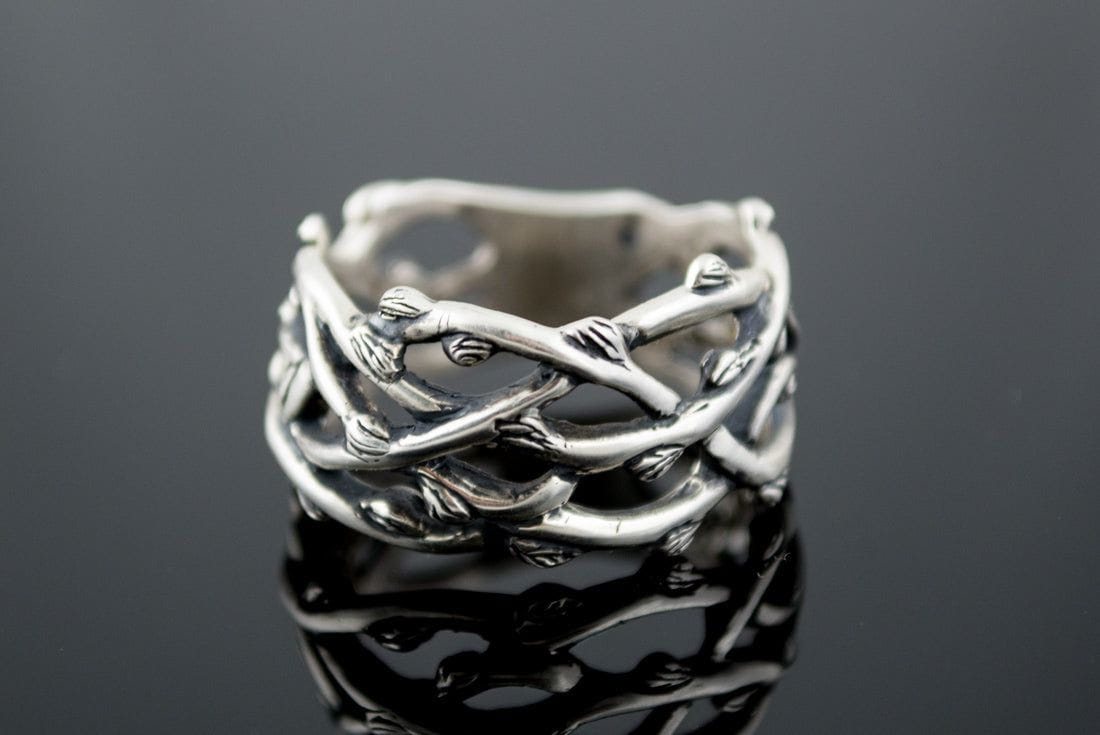 Plexus Branches Ring Sterling Silver Norse Jewelry-9