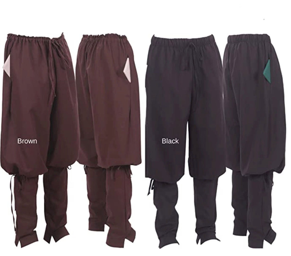 black and brown Viking Trousers