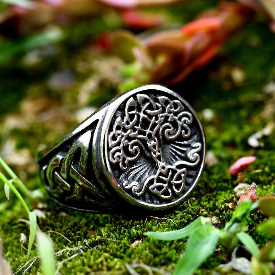 Tree of Life Knotwork Viking Ring-4-Viking Warrior