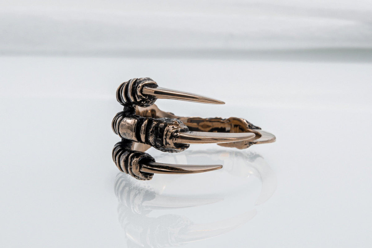 Raven Claw Bronze Animal Ring-1