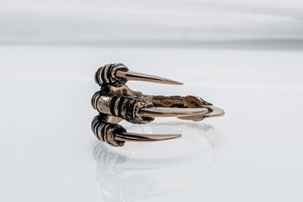 Raven Claw Bronze Animal Ring-1