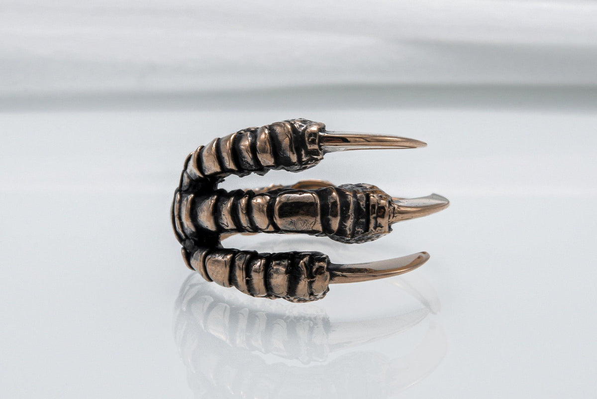 Raven Claw Bronze Animal Ring-3