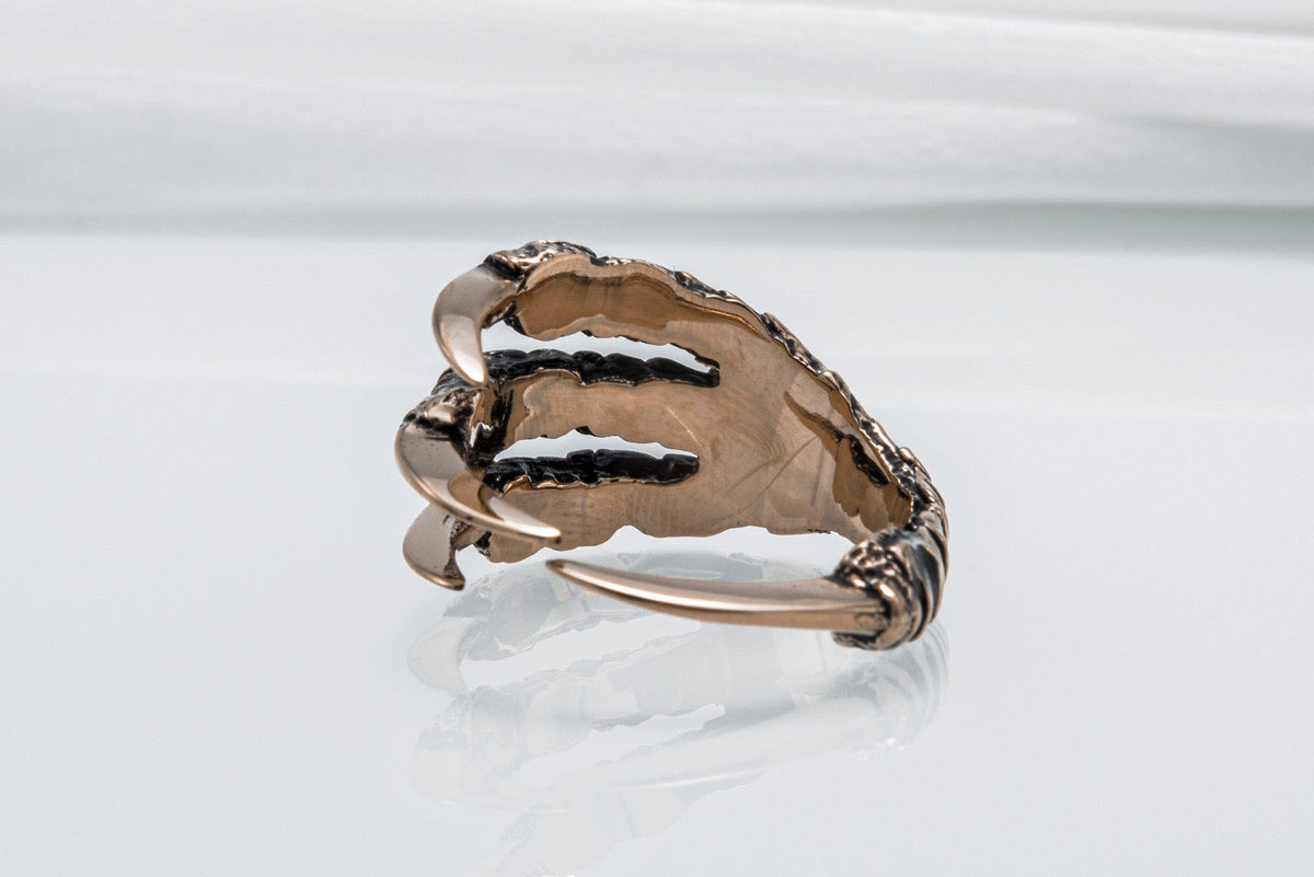 Raven Claw Bronze Animal Ring-4