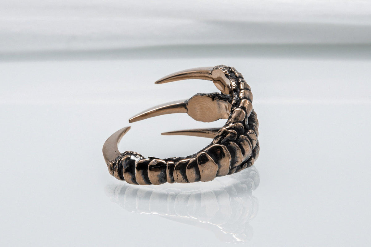 Raven Claw Bronze Animal Ring-5