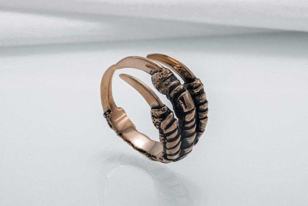 Raven Claw Bronze Animal Ring-6