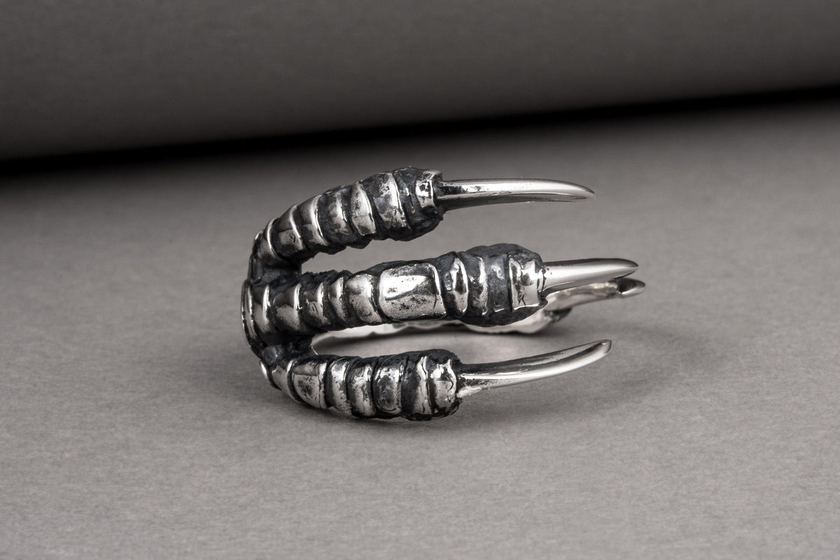Raven Claw Sterling Silver Animal Ring-1