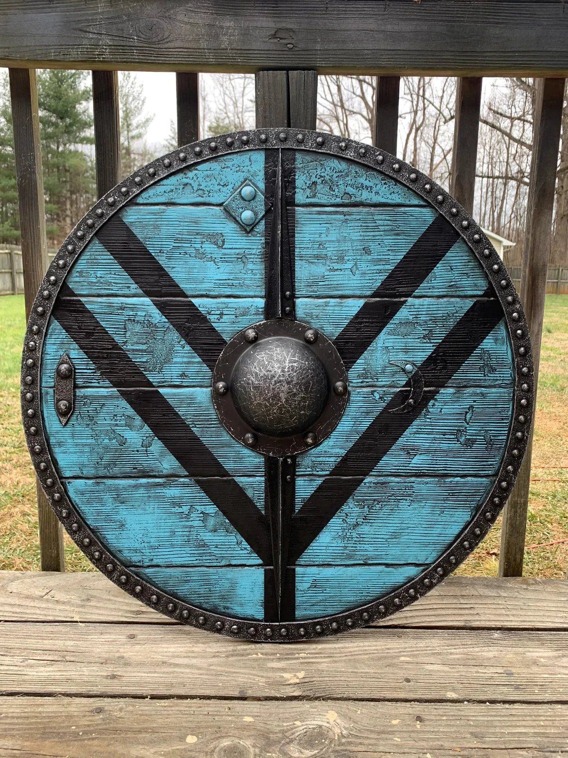 Round Wooden Lagertha Lothbrok Vikings Shield