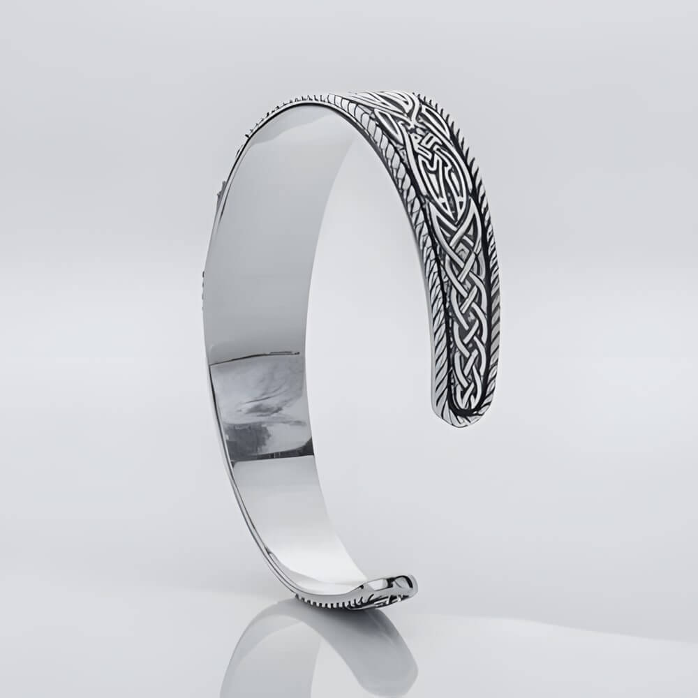 Viking Helm of Awe – Silver Cuff Bracelet