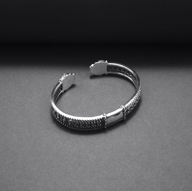 Silver Viking Jormungandr Bracelet-5