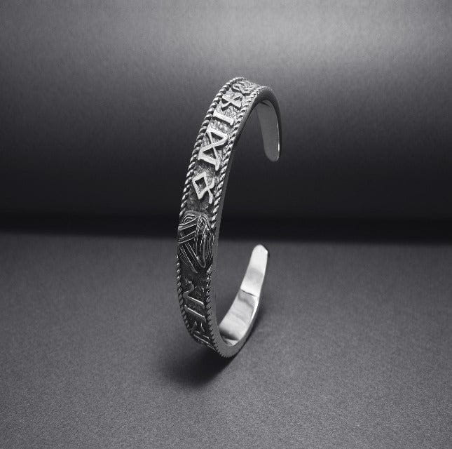 Silver Viking Triquetra Bracelet-5