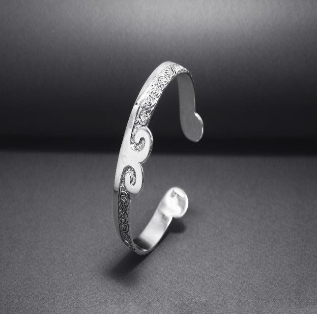 Silver Viking Troll Cross Bracelet-5