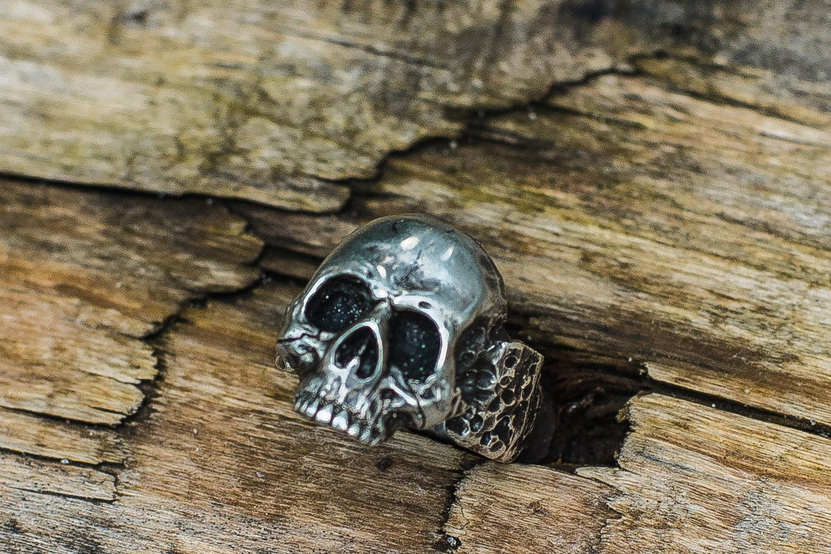 Skull Sterling Silver Biker Ring Unique Jewelry-3
