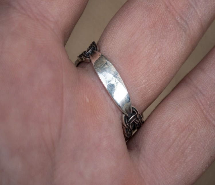 Sleipnir Symbol with Viking Ornament Sterling Silver Norse Jewelry-3