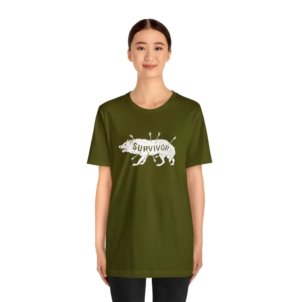 Survivor Wolf Totem Viking T-Shirt-26-Viking Warrior