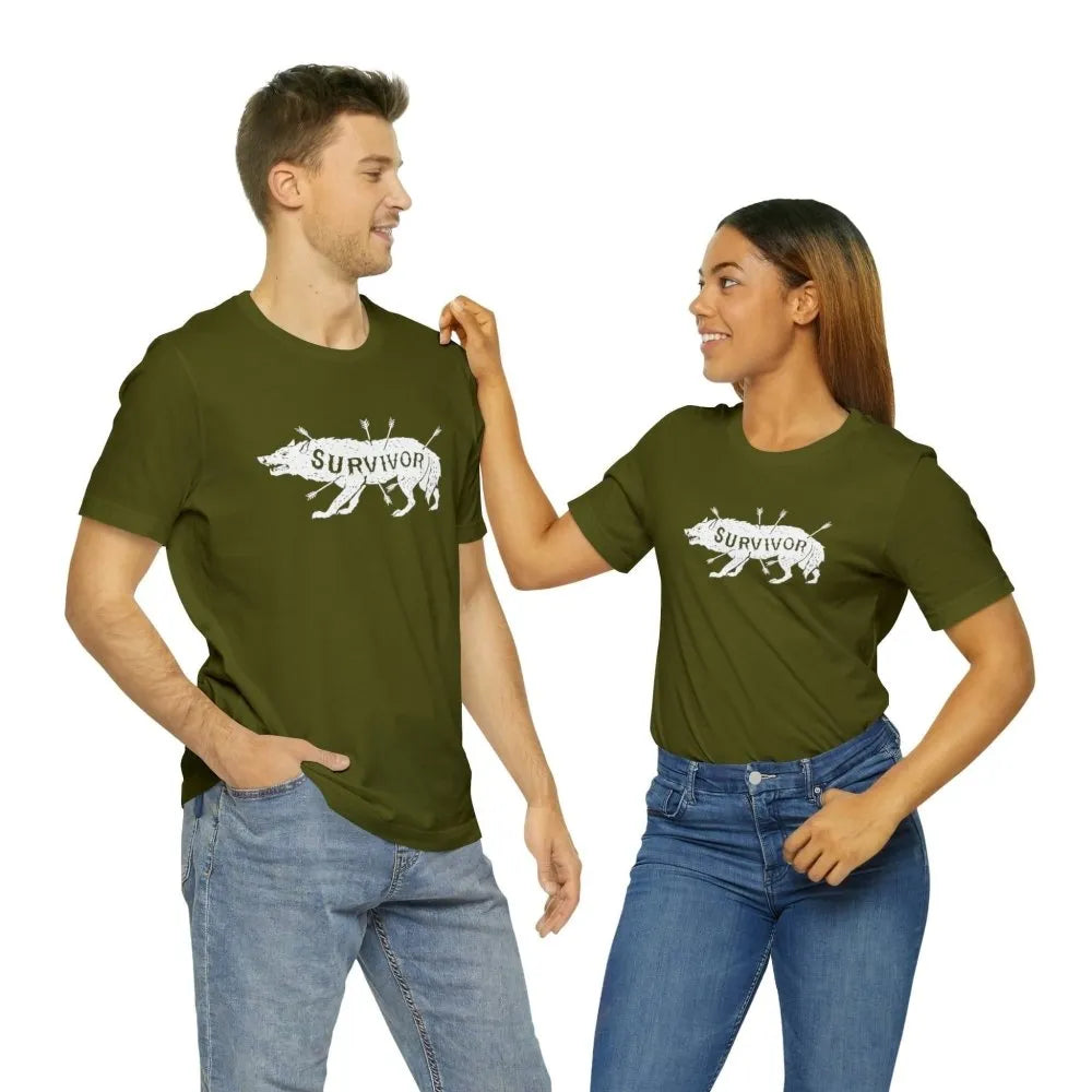 Survivor Wolf Totem Viking T-Shirt-31-Viking Warrior
