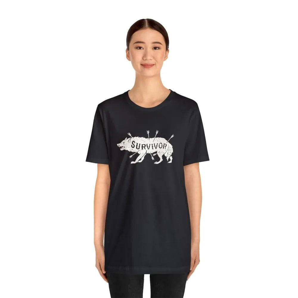 Survivor Wolf Totem Viking T-Shirt-34-Viking Warrior