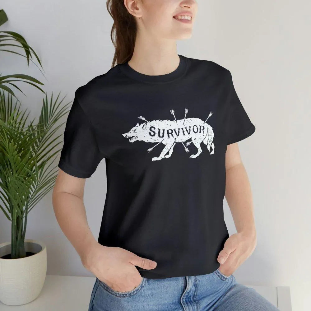 Survivor Wolf Totem Viking T-Shirt-37-Viking Warrior