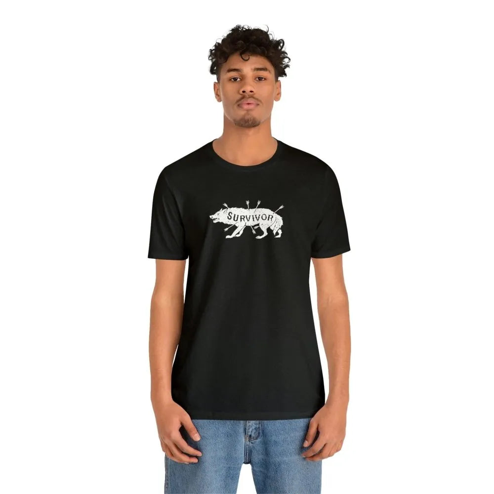 Survivor Wolf Totem Viking T-Shirt-3-Viking Warrior