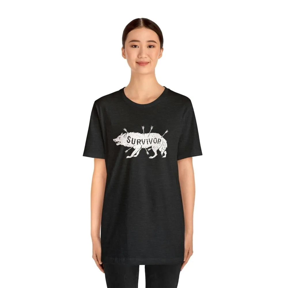 Survivor Wolf Totem Viking T-Shirt-64-Viking Warrior