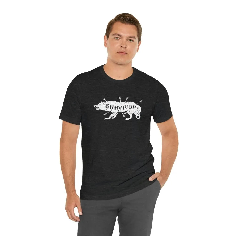 Survivor Wolf Totem Viking T-Shirt-67-Viking Warrior