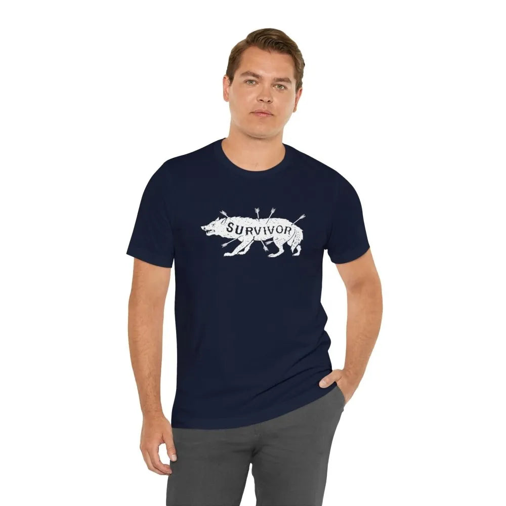 Survivor Wolf Totem Viking T-Shirt-75-Viking Warrior