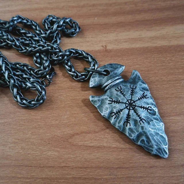 The Helm of Awe Viking Necklace-7