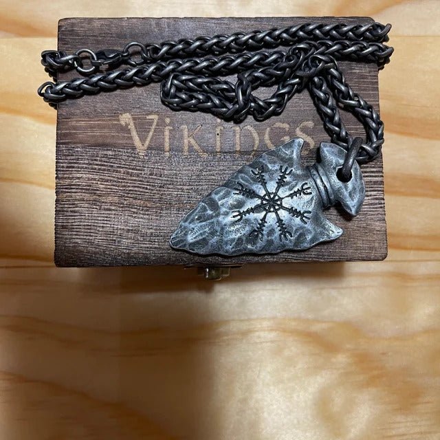 The Helm of Awe Viking Necklace-8