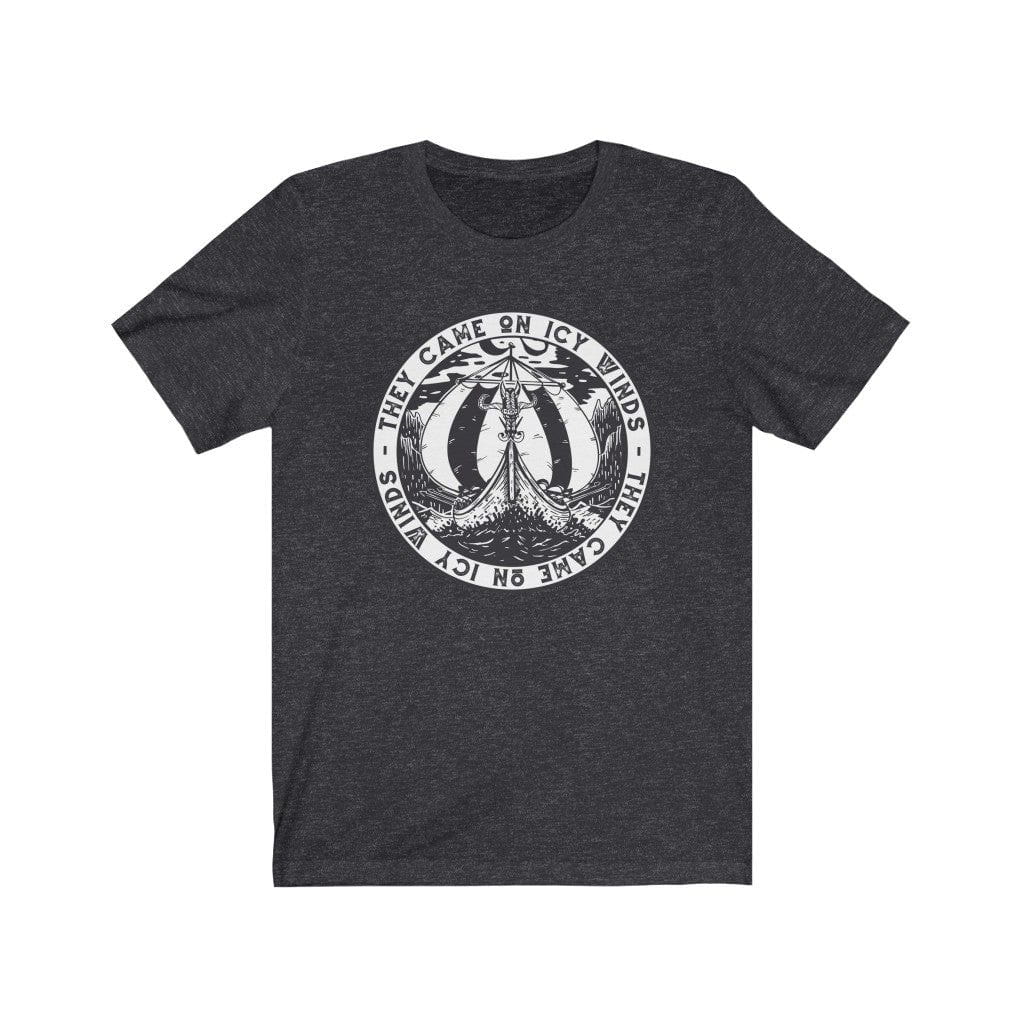 They Came on Icy Winds Viking Ship Seal T-Shirt