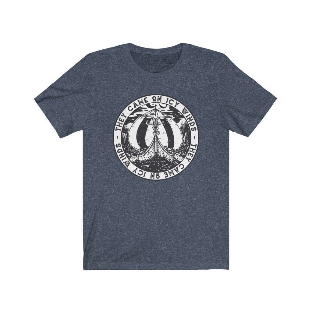 They Came on Icy Winds Viking Ship Seal T-Shirt