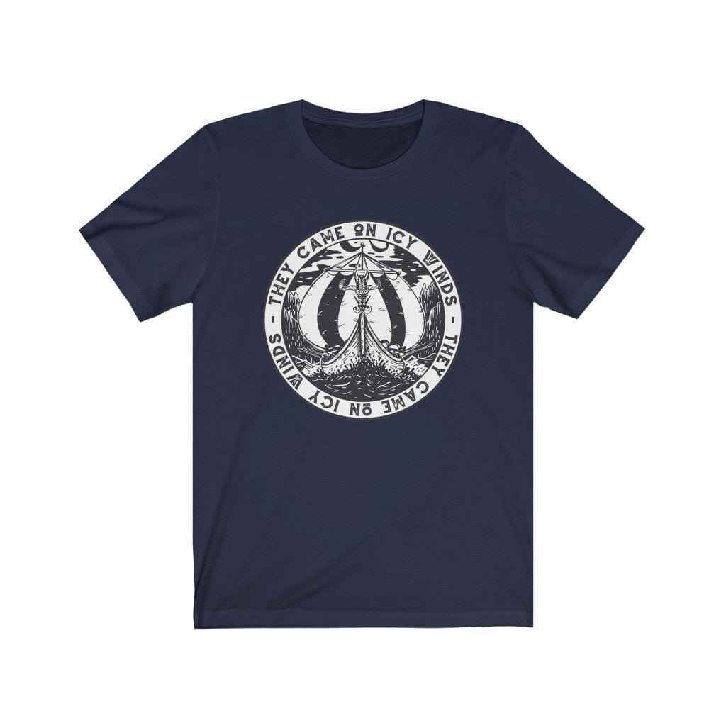 They Came on Icy Winds Viking Ship Seal T-Shirt