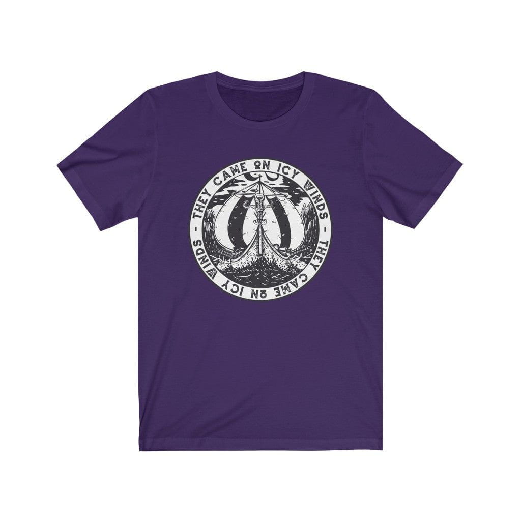 They Came on Icy Winds Viking Ship Seal T-Shirt