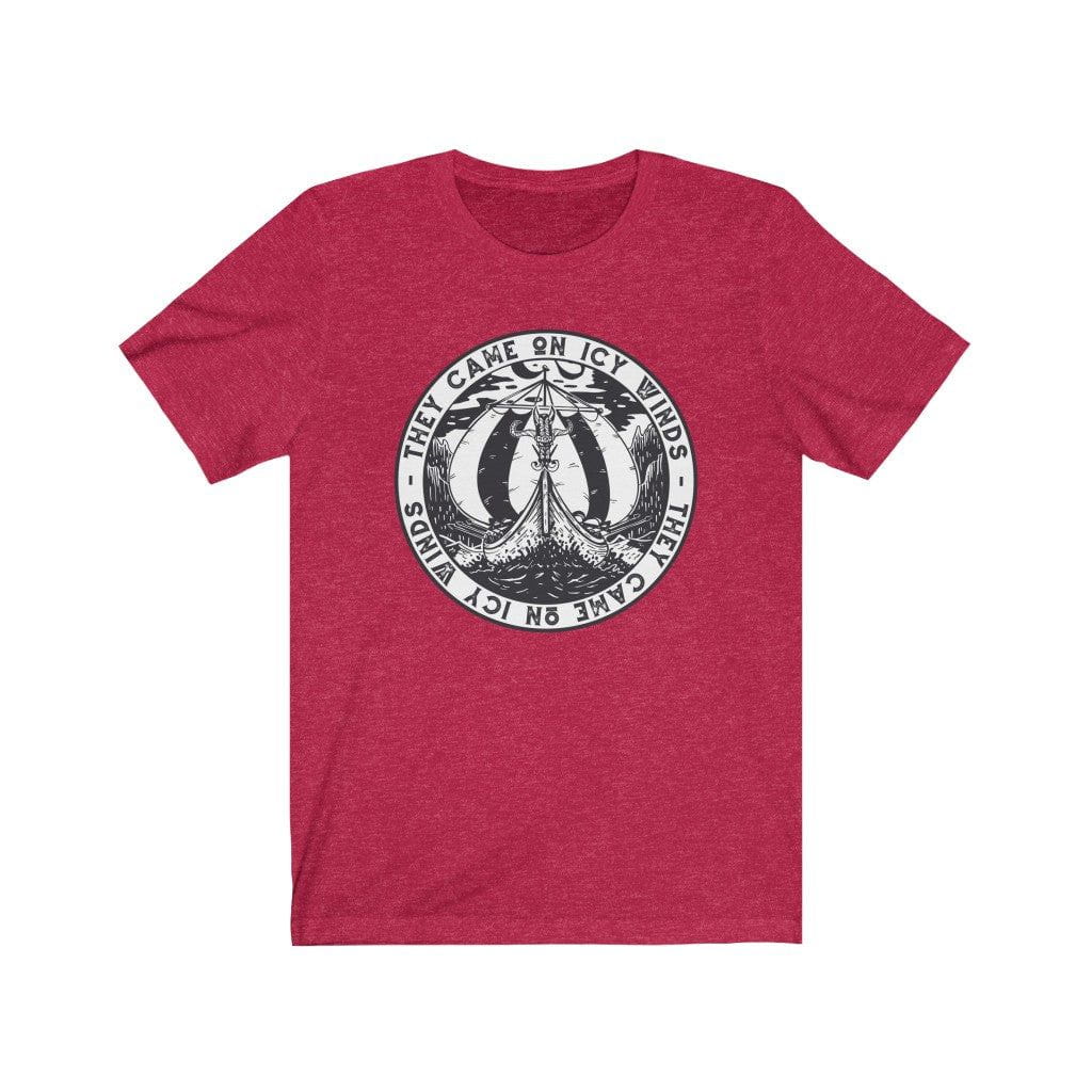 They Came on Icy Winds Viking Ship Seal T-Shirt