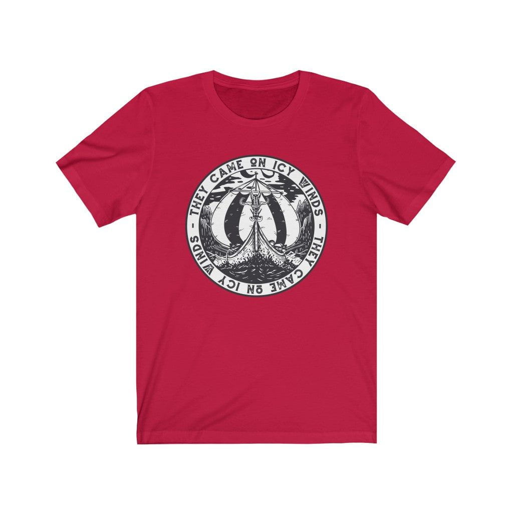 They Came on Icy Winds Viking Ship Seal T-Shirt