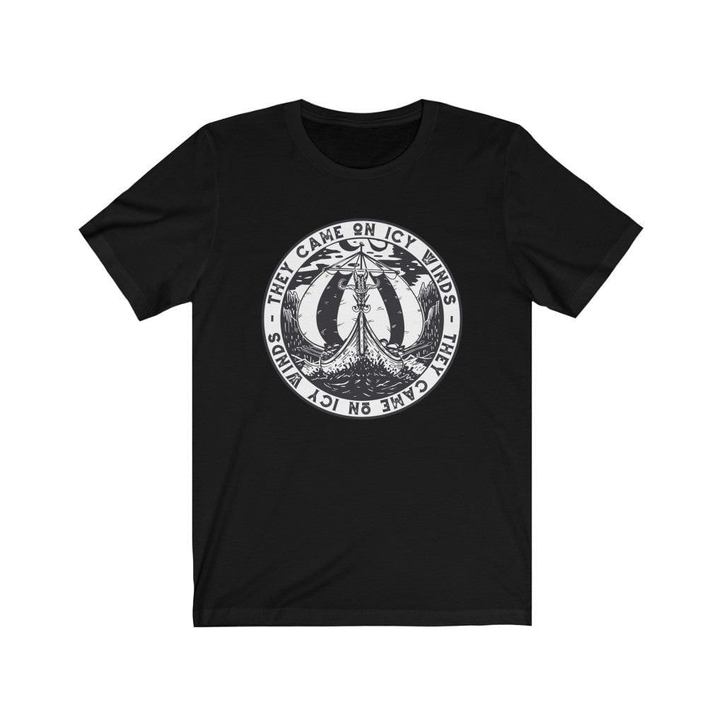 They Came on Icy Winds Viking Ship Seal T-Shirt