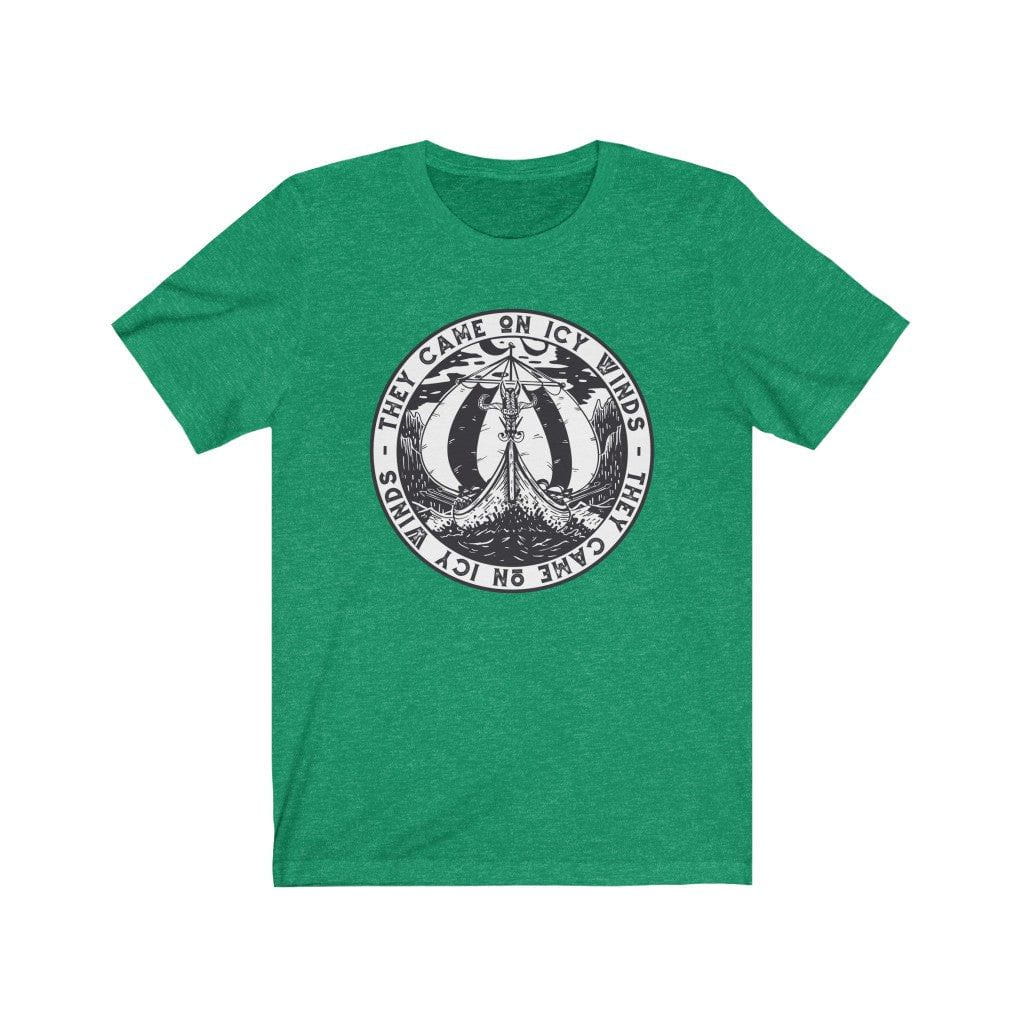They Came on Icy Winds Viking Ship Seal T-Shirt