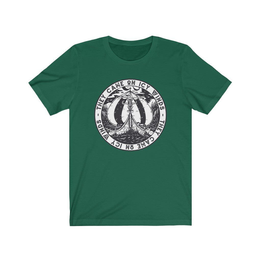 They Came on Icy Winds Viking Ship Seal T-Shirt