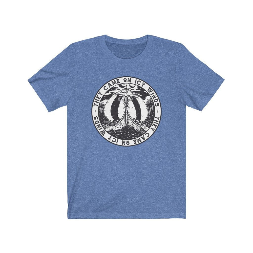 They Came on Icy Winds Viking Ship Seal T-Shirt