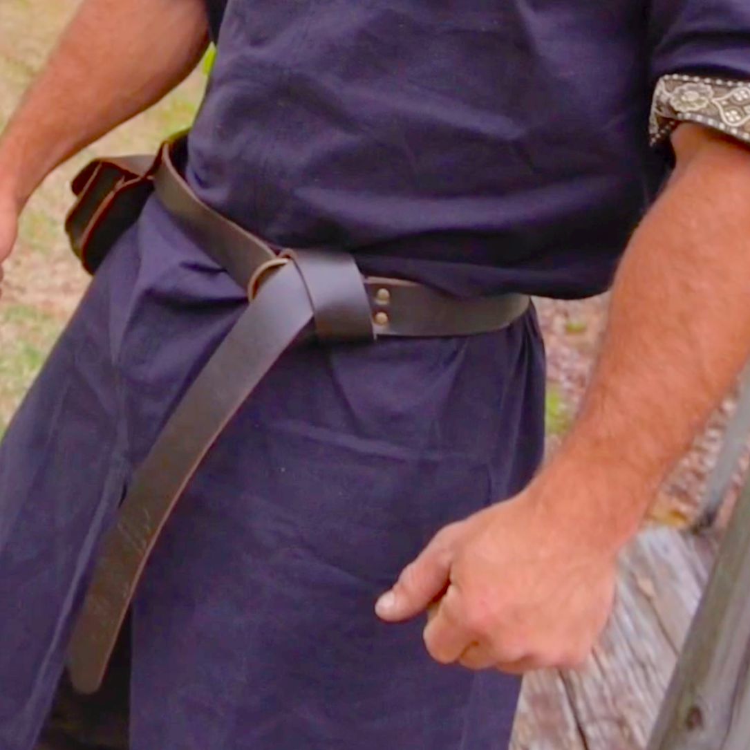 thick leather viking belt 